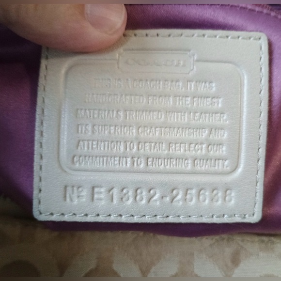 Coach Madeline East West Op Art Sateen Shoulder Bag Handbag - Picture 4 of 8